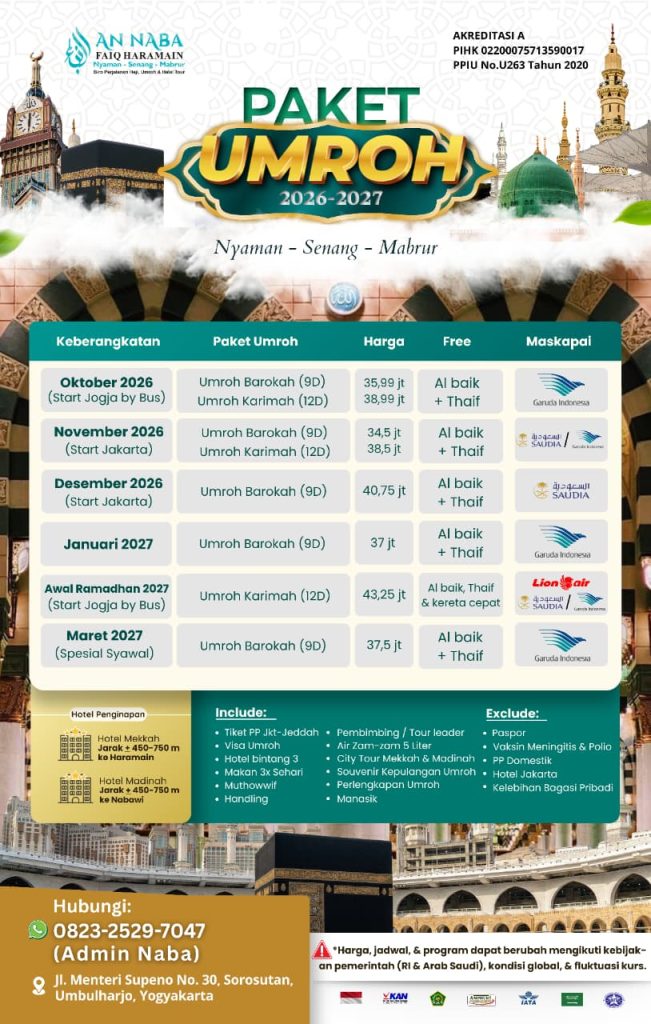 Paket Umrah 2026-2027